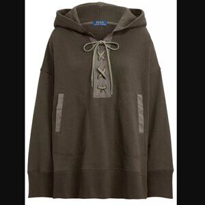Polo Ralph Lauren Seasonal Fleece Lace Up Hooded Pullover Size Medium/Large